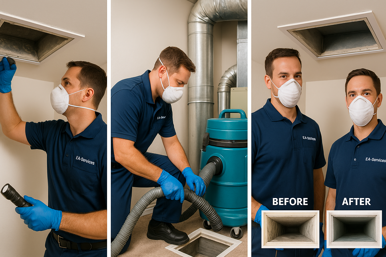 Professional air duct cleaning process in Desert View Phoenix